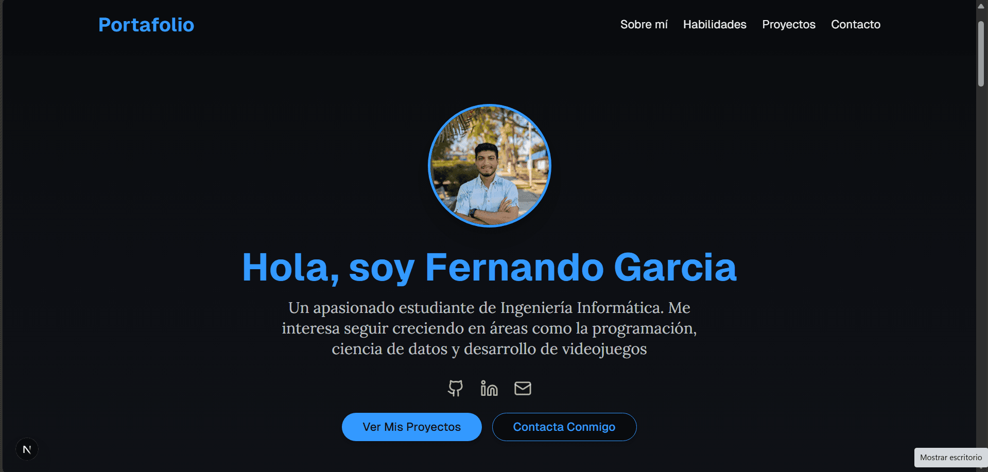 Este Portafolio Web